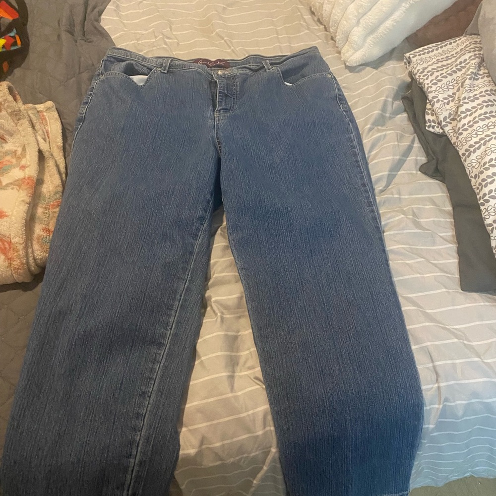 Gloria Vanderbilt Women's Straight Leg Blue Jeans
